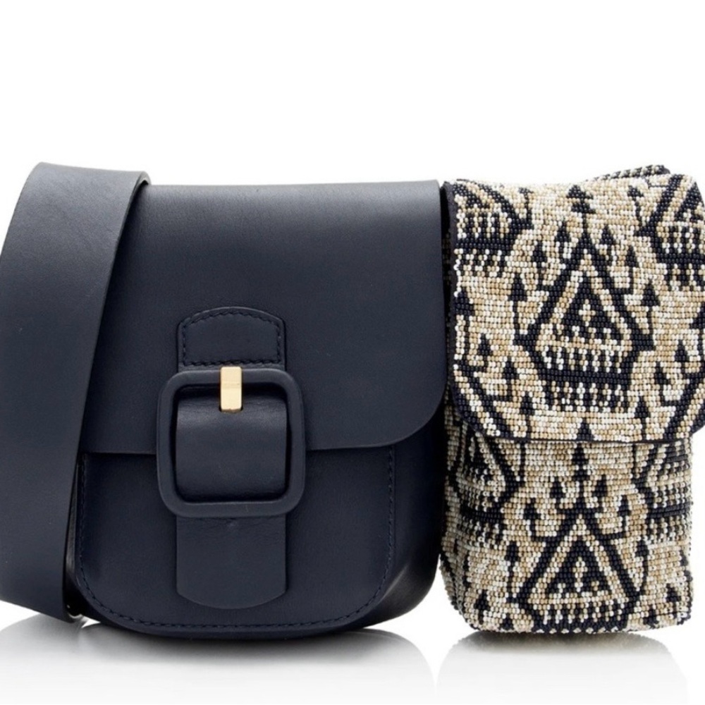 Tory Burch Sawyer Bag with Beaded Pouch